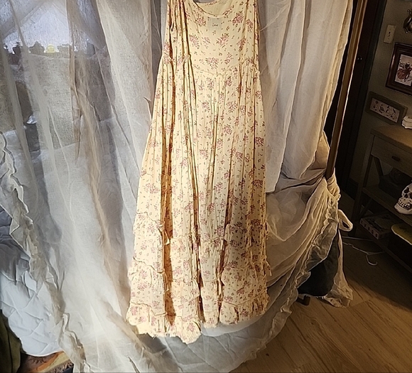 Elegant Floral Print Maxi Dress Jaded Gypsy O/s - Picture 2 of 2